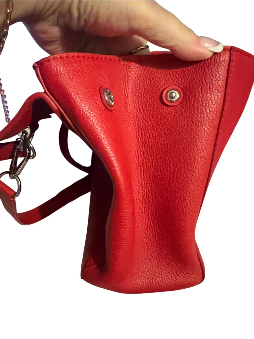 GORG! LOUIS VUITTON Red Taurillon Leather Lockme II - LIKE NEW! MAKE AN OFFER! - Picture 6 of 10